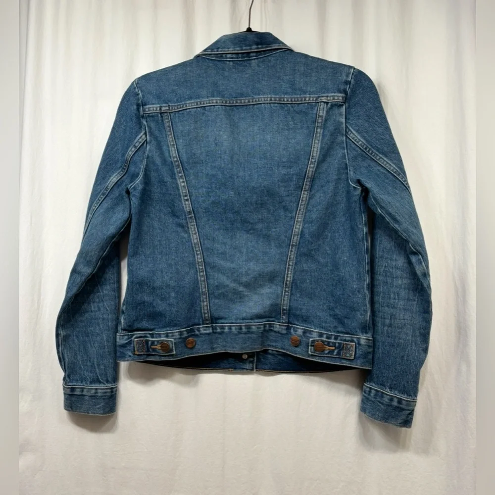 Wrangler Icons Jacket Womens Size XS Regular Fit Rigid Denim Jean Western 124WJ - Picture 5 of 16